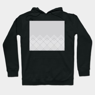 Geometric abstract - gray and white. Hoodie